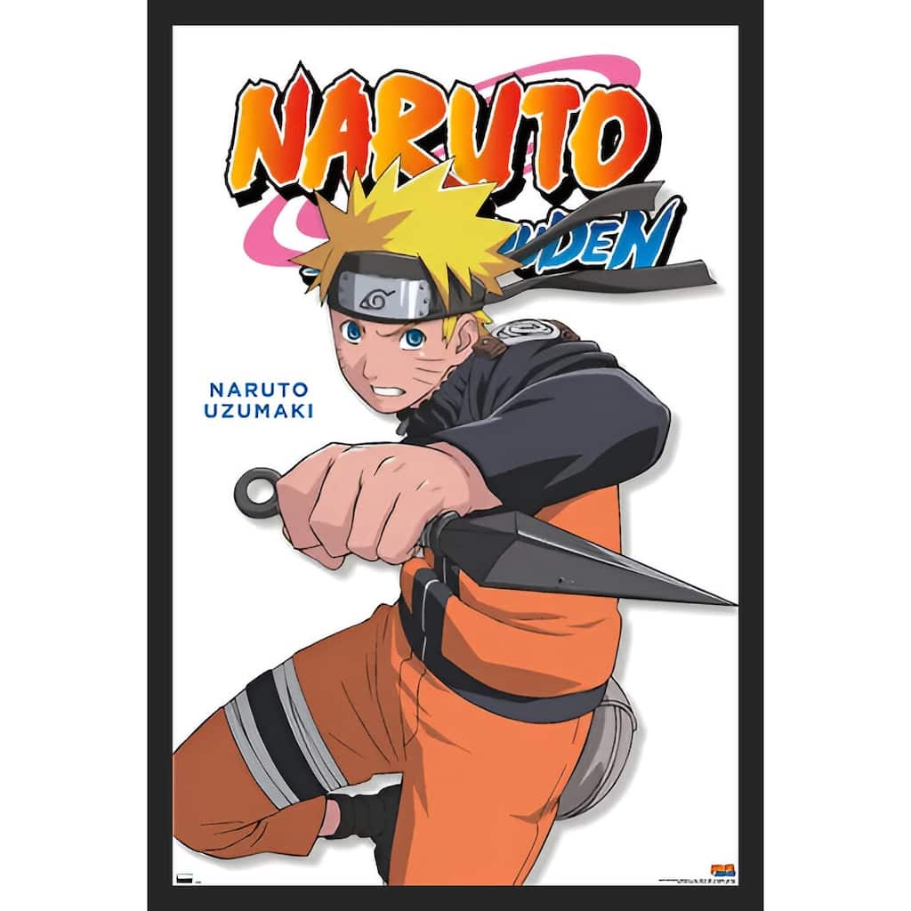 Naruto Shippuden - Naruto Feat Framed Art Poster - 24 x 36 Inch
