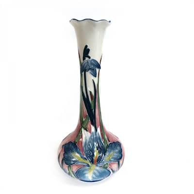 Hand Painted Floral Bud Vase