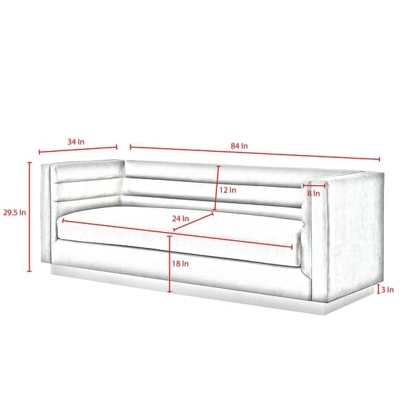 Jamarcus Upholstered Modern 3 Seat Sofa For Living Room On Sale Bed