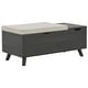 preview thumbnail 5 of 3, Ashley Furniture Yarlow Gray Storage Bench - 39"W x 19"D x 17"H