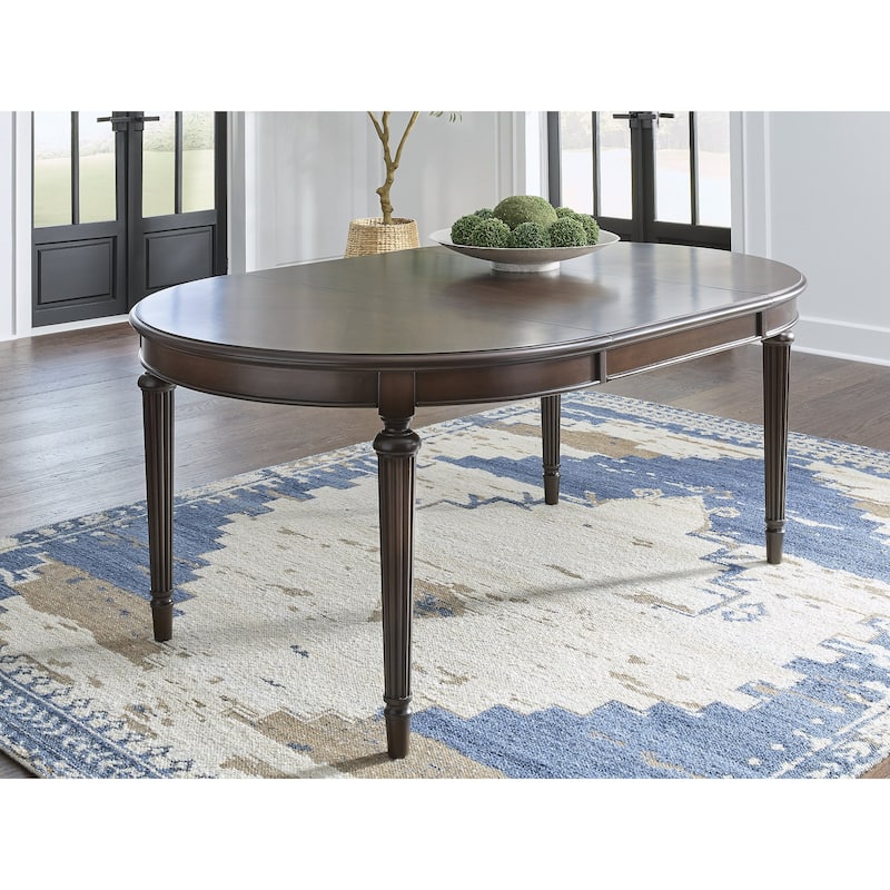 Signature Design by Ashley Lavinton Brown Dining Extension Table - 47.75" W x 72" D x 30.25" H