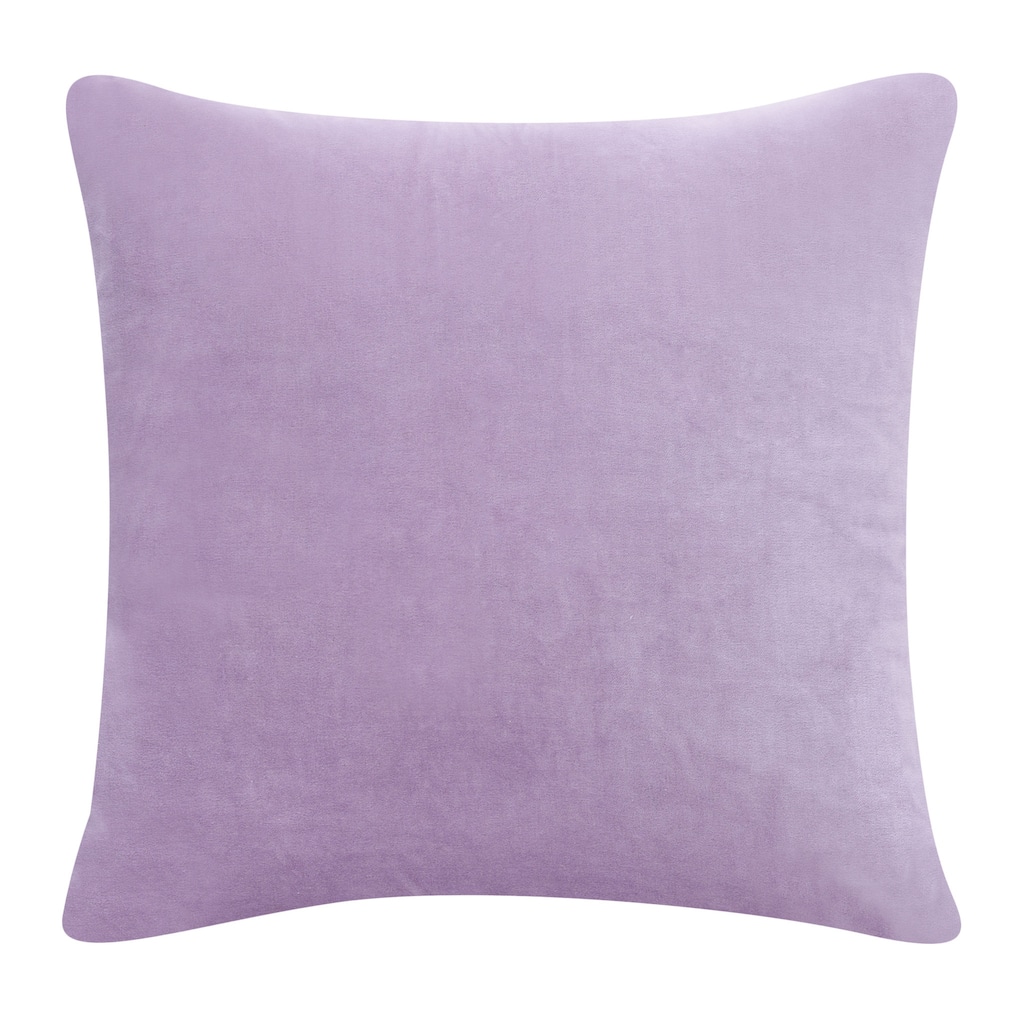HomeRoots 20" X 20" Purple 100% Cotton Zippered Pillow
