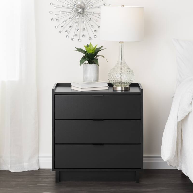 Prepac Simply Modern 3 Drawer 26.5" W Nightstand