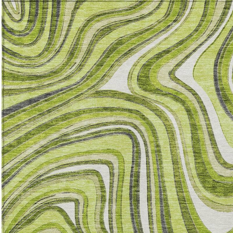 HomeRoots Abstract Transitional Rectangle Outdoor Rug