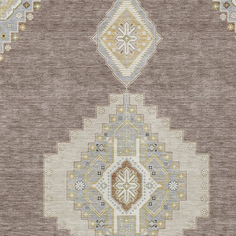 HomeRoots Oriental Traditional Rectangle Outdoor Rug