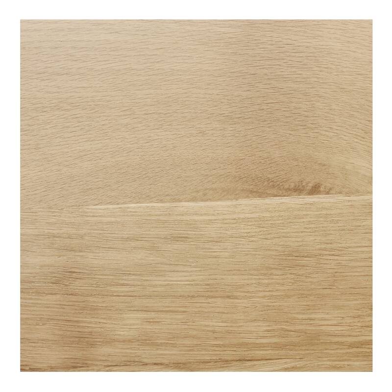 NADAAL STUDIOS Solin Coffee Table, Round Tray Top with Recessed Base, Natural Oak