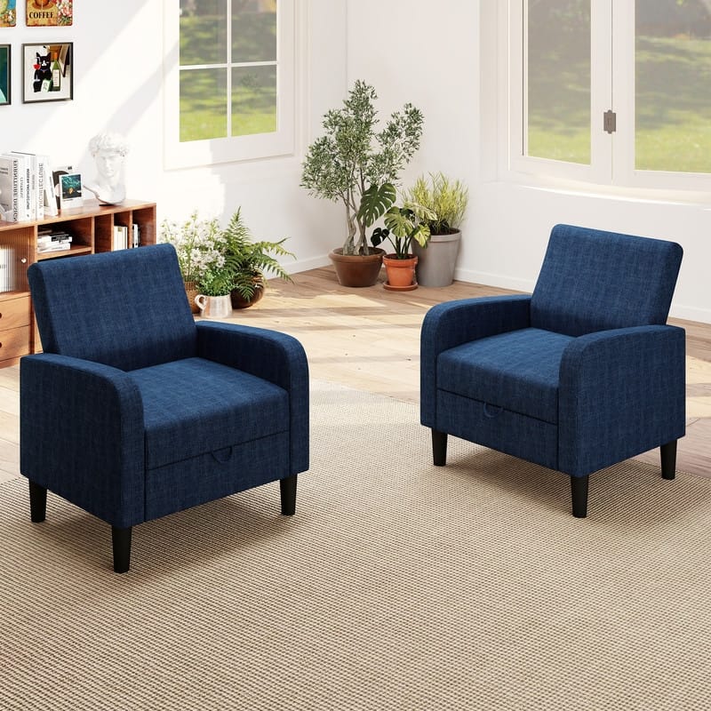 Versatile Single Sofa Chair with Hidden Storage Accent Chair - N/A