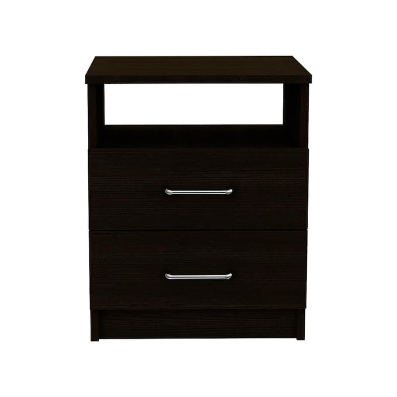 Nightstand 20"H,Two Drawers, End Table with One Shelf,Superior Top,for Bedroom, Closet,Entryway,College Dorm