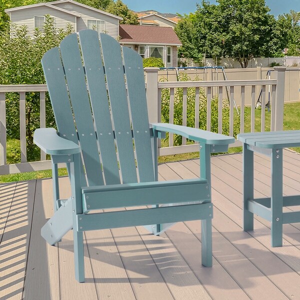 AOOLIMICS HIPS All-Weather Faux Wood Adirondack Chair - Bed Bath