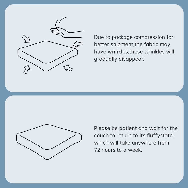Rossetta 3-Seat Simplified Anti-Slip Style Premium Corduroy Fabric Modular Sectional Sofa with Curved Armrests