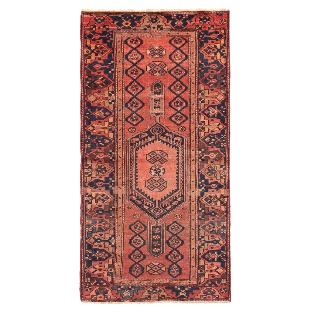 ECARPETGALLERY Hand-knotted Andelz Dark Copper Wool Rug - 3'1 x 6'5