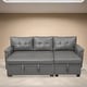 preview thumbnail 64 of 71, Reversible Sectional Sleeper Sofa with Storage Chaise & Pull-Out Bed