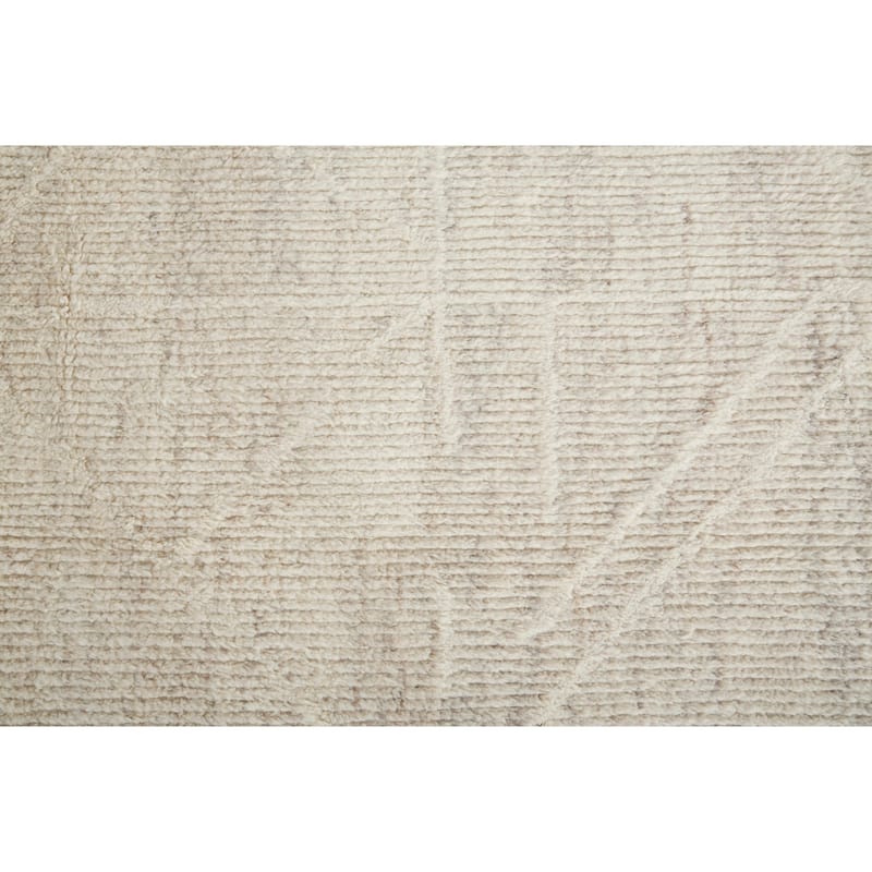 Grand Bazaar Rheed Hand Knotted Solid Modern Area Rug