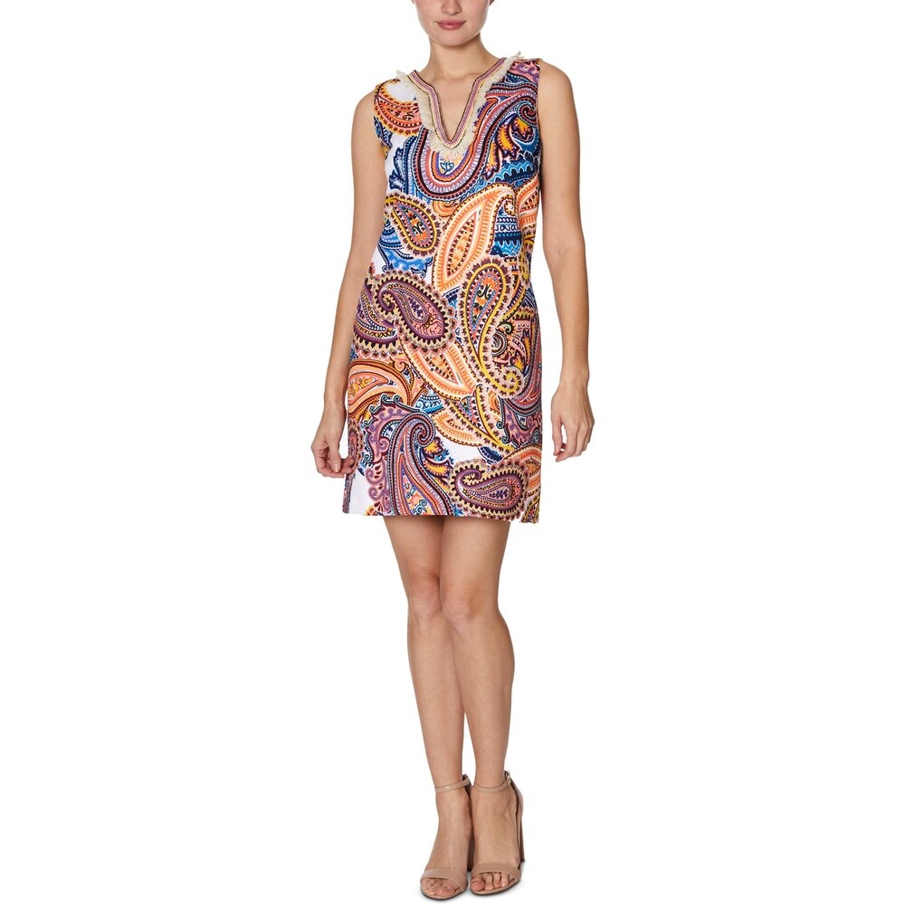 laundry by shelli segal floral print mock neck maxi dress