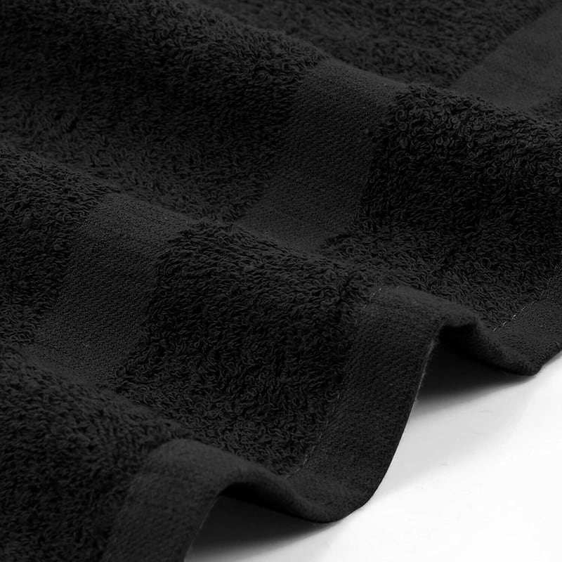 24-Pack Black Spa Towels 100 Cotton 16x27