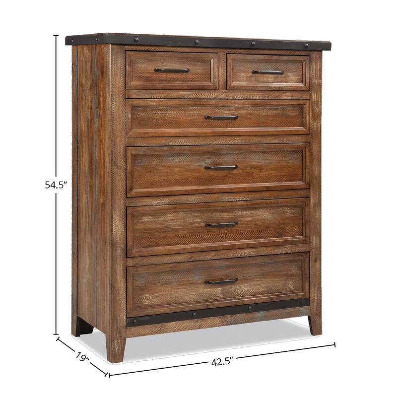 Taos Canyon Brown 6-drawer Chest