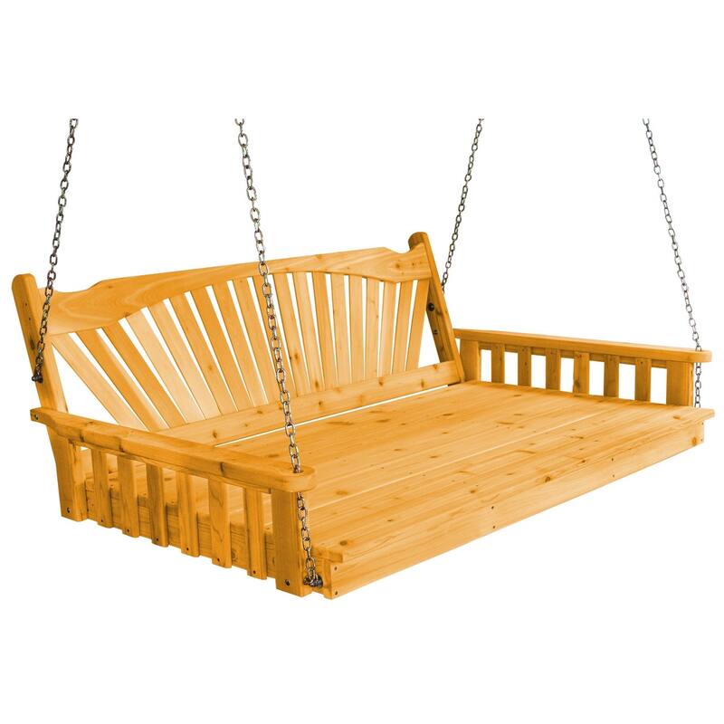 Cedar 5' Fanback Swingbed