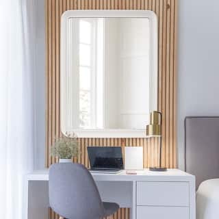 Allan Andrews Matte Finished Rectangular Framed Wall Mirror - 30"W x 40"H