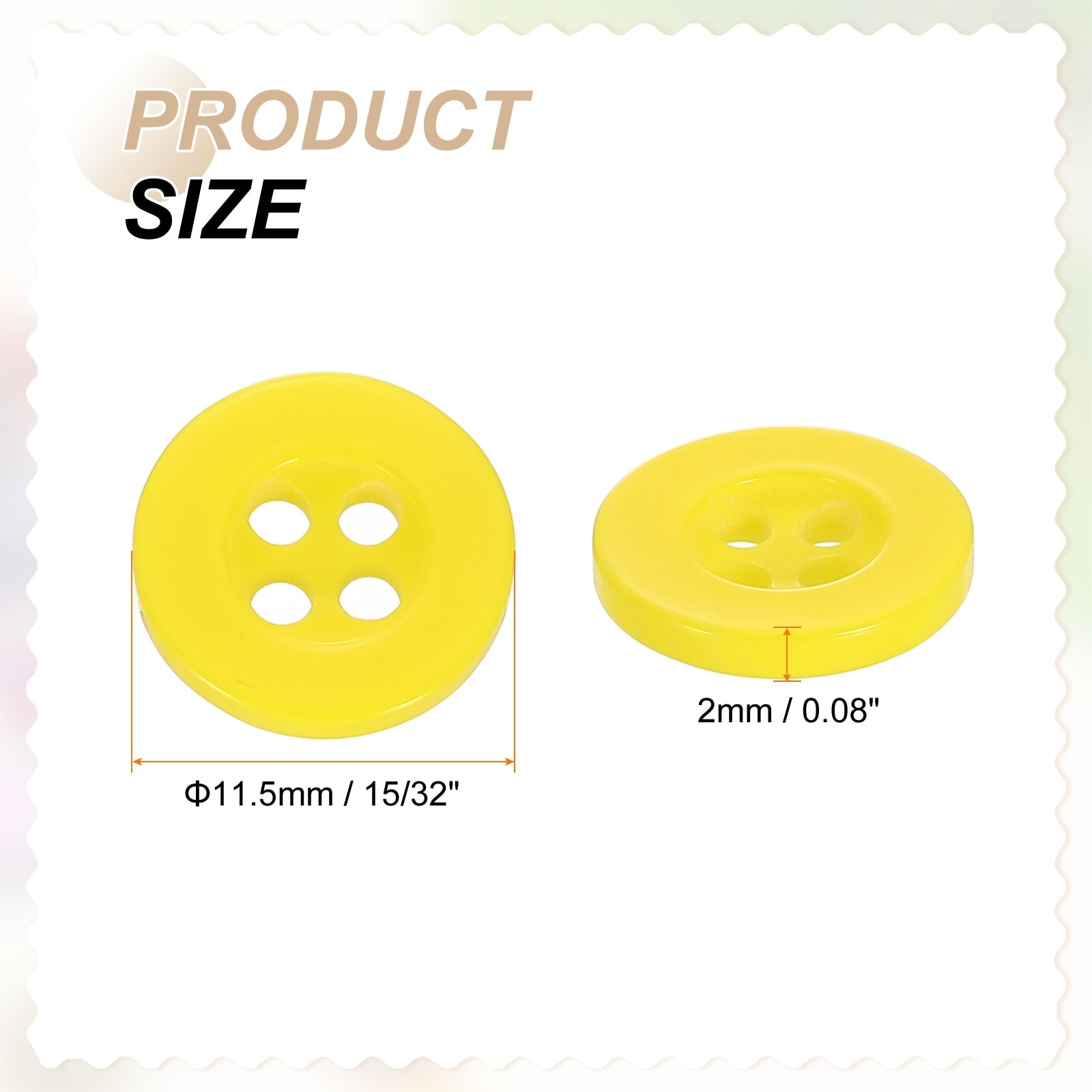 Sewing Buttons Resin Round Flat Craft Replacement Buttons for Sewing Clothing and DIY