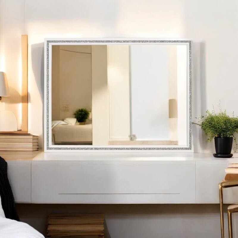 White Finish Mirror - White