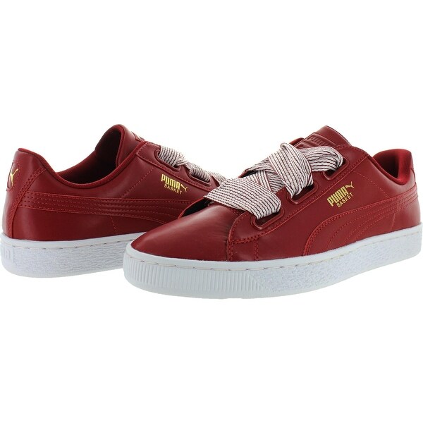 puma basket heart red