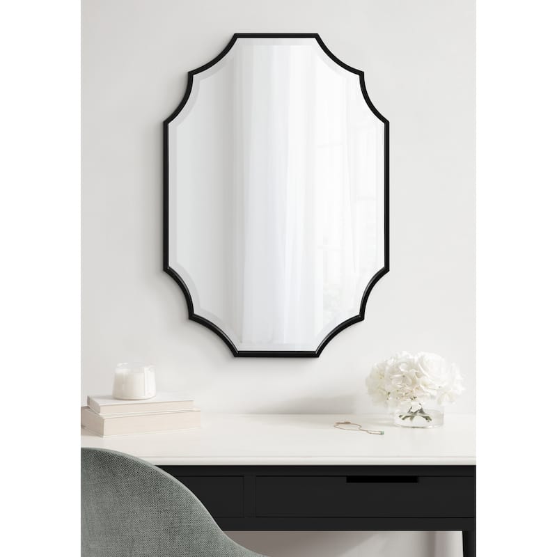 Kate and Laurel Deavere Scalloped Wall Mirror - 22x32