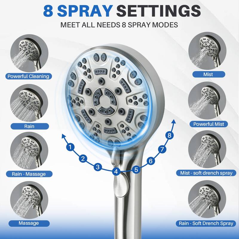 WOWOW Integrated Diverter Bathtub Spout with Handshower