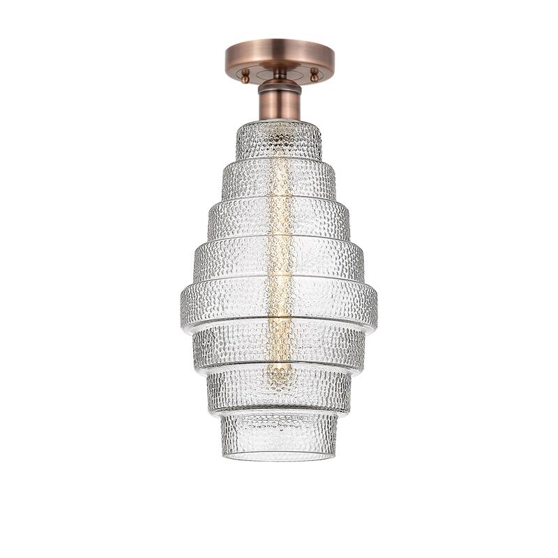 Innovations Lighting Edison Cascade - 1 Light 8" Semi-Flush Mount