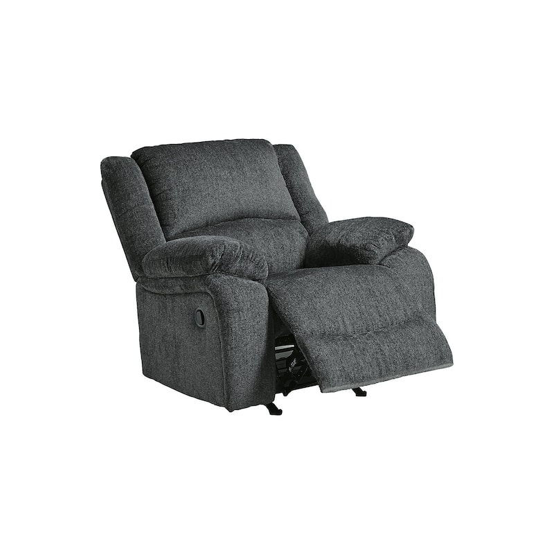 Draycoll Contemporary Rocker Recliner, Slate