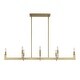preview thumbnail 8 of 9, Uttermost Cordoba 8 Light Linear Chandelier - 51.5"W x 14.25"D x 8.5"H