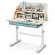 preview thumbnail 32 of 31, Height Adjustable Kids Study Desk with Tilt Desktop for 3-12 Years Old - 31.5"L x 20"W x 43.5"H