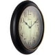 preview thumbnail 4 of 16, Copper Grove Kaffir 12-inch Classic Kitchen Round Clock - 12 x 2 x 12 - 12 x 2 x 12