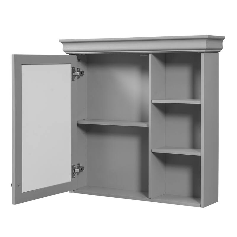 30" x 28" Bathroom Medicine Cabinet with Mirror, Wall Mounted Over Toilet Storage Cabinet with Organizer