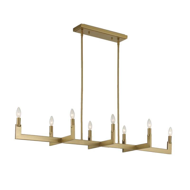 Uttermost Cordoba 8 Light Linear Chandelier - 51.5"W x 14.25"D x 8.5"H