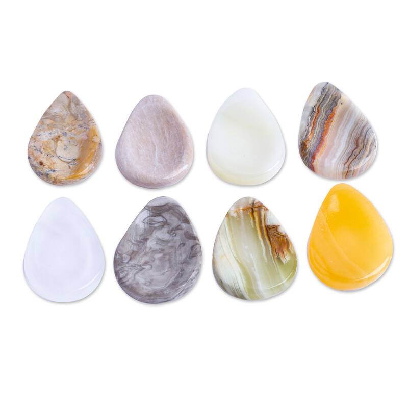 Novica Handmade Paradise Drops Stress-Relieving Stones (Set Of 2)