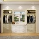 preview thumbnail 38 of 76, Kyrvo Freestanding Closet System with 3 Wooden Drawers ＆ Hanging Rod ＆ Storage Shelf, Modular Walk-in Closet Organizer Wardrobe