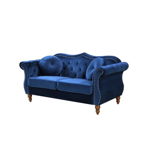 Classic Nailhead Chesterfield Loveseat