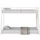 preview thumbnail 7 of 9, Classic Square Metal Bunk Bed Frame,Twin over Full Metal Bunk White for Kids and Adult