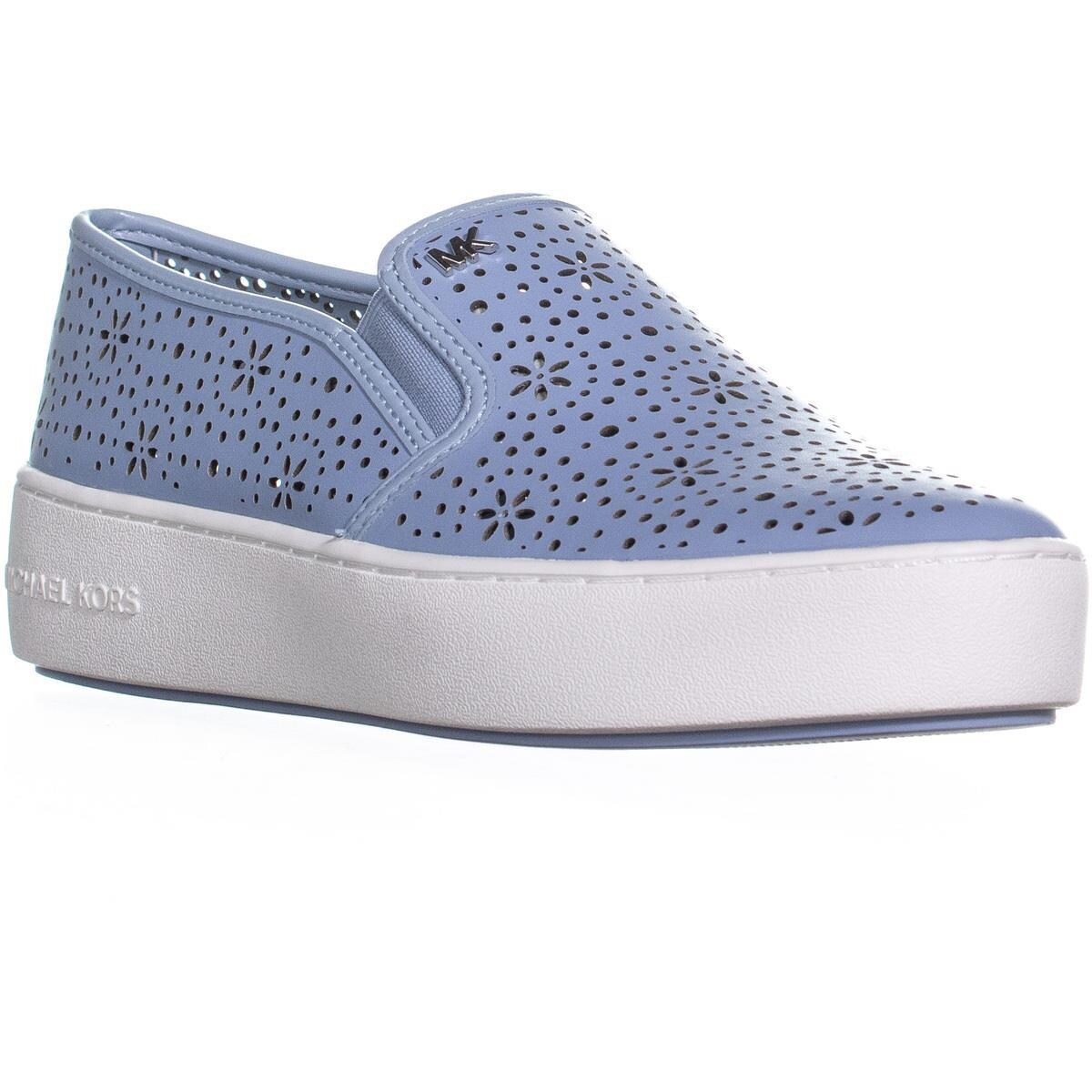 michael kors blue slip on sneakers