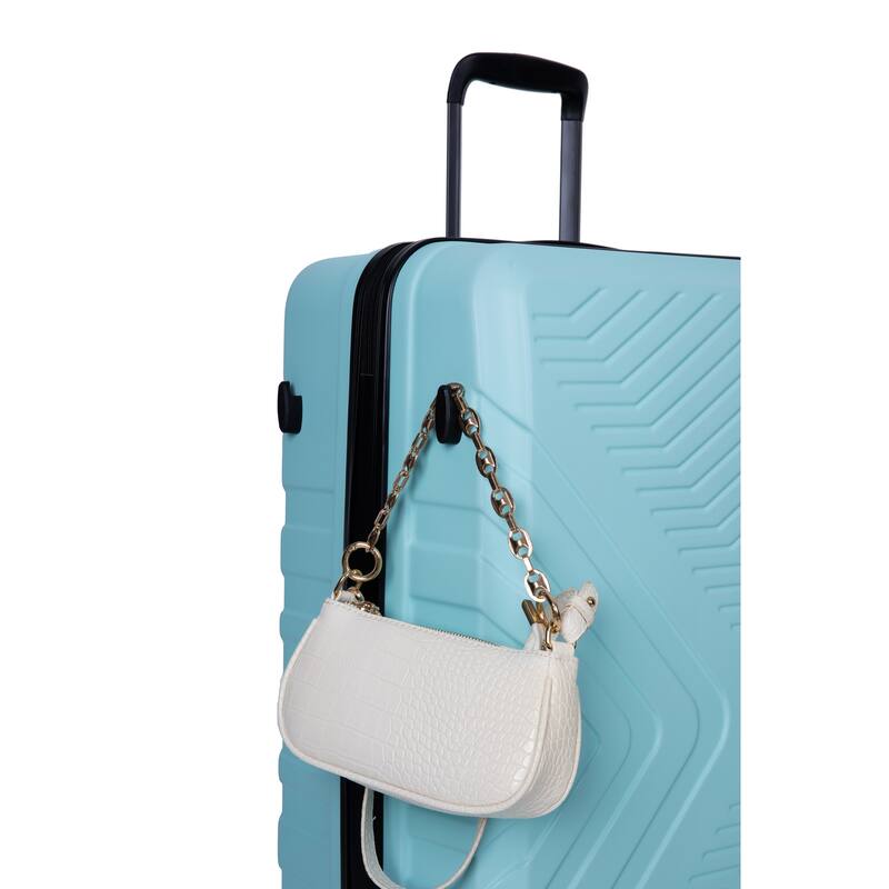 High Quality 3 Piece Hard-Shell Luggage Sets, ABS Lightweight Suitcase with Telescoping Handles and Spinner Wheels & TSA Lock