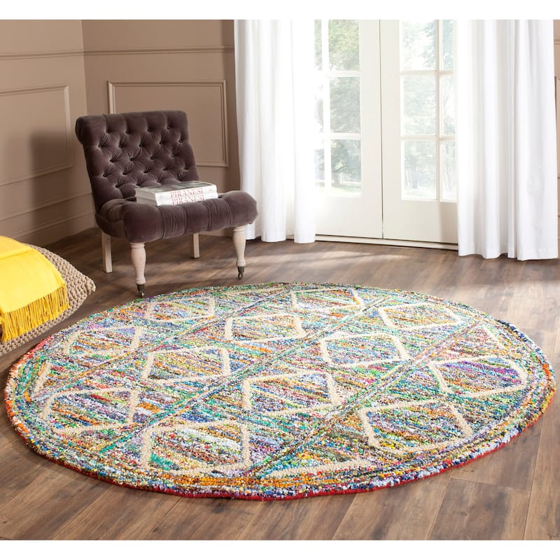 SAFAVIEH, Handmade Nantucket Gudfinna Contemporary Cotton Rug