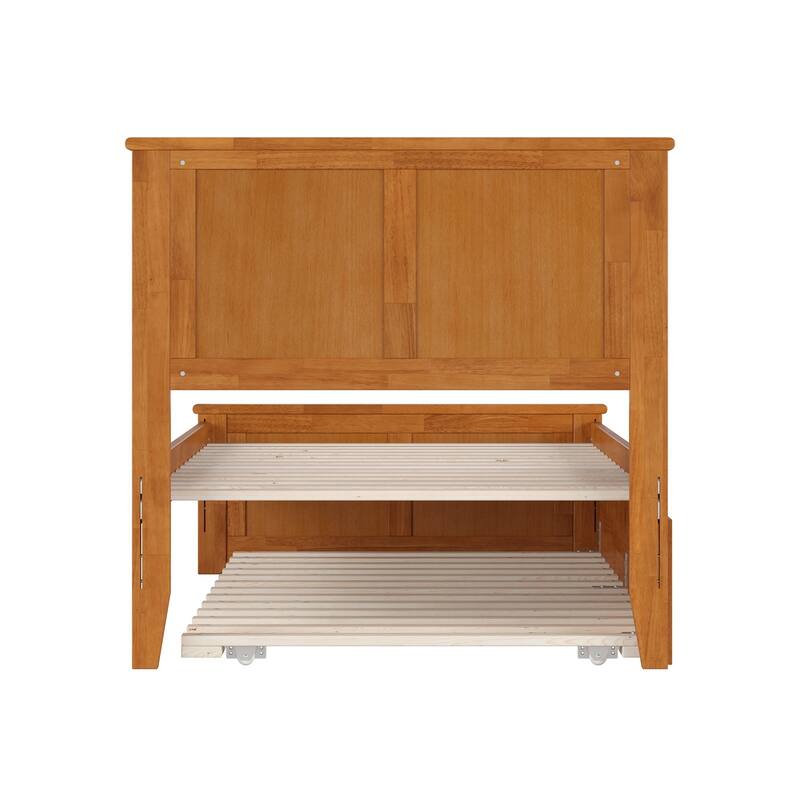 Madison Platform Bed with Matching Footboard and Twin Trundle