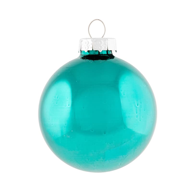 Shiny and Matte Multiple Size Glass Ball Christmas Ornaments - 2.5" - Green - 40ct