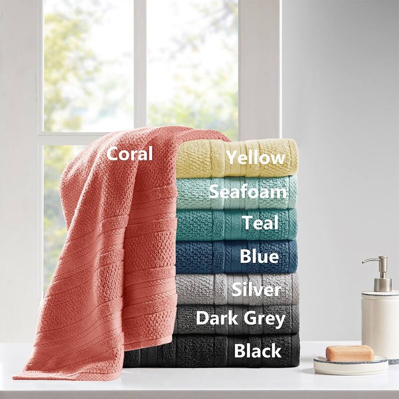 6 Piece Super Soft Cotton Quick Dry Bath Towel Set - N/A