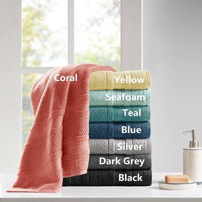 6 Piece Super Soft Cotton Quick Dry Bath Towel Set - N/A