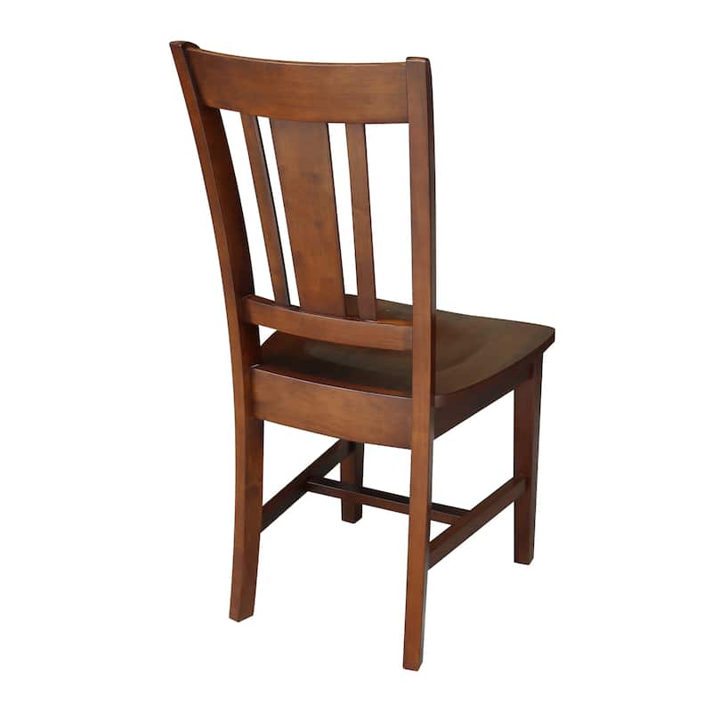 International Concepts Solid Wood San Remo Splatback Chairs - Set of 2