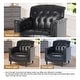 preview thumbnail 60 of 72, Tufted Accent Chair Vegan Leather Armchair for Living Room
