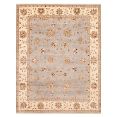 ECARPETGALLERY Hand-knotted Jamshidpour Grey Wool Rug - 8' x 10' 3"