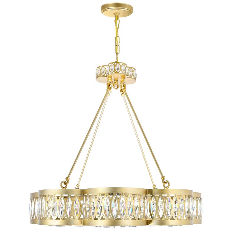 Nova 8 Light Chandelier With Champagne Finish - Champagne