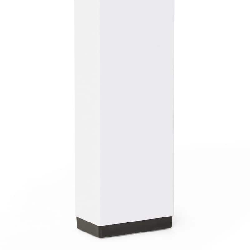 Cape Coral Outdoor Aluminum and Tempered Glass Side Table by Christopher Knight Home